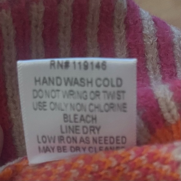Jodifl Medium Beige Hot Pink Orange Floral Sweater - Picture 6 of 6
